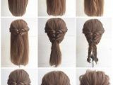 Easy Tied Up Hairstyles for Short Hair Fashionable Braid Hairstyle for Shoulder Length Hair