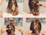 Easy Tied Up Hairstyles for Short Hair Lob Hairstyle