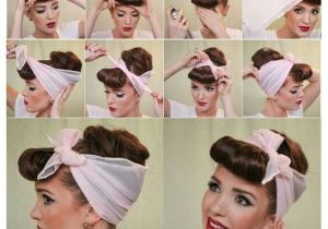 Easy to Do Retro Hairstyles Coiffure Avec Un Foulard Ou Bandana Fa§on Pin Up Rockabilly Des