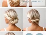 Easy Up Hairstyles for Shoulder Length Hair 16 Pretty and Chic Updos for Medium Length Hair Pretty