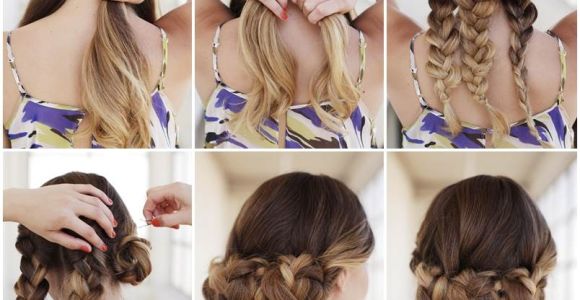 Easy Up Hairstyles to Do Yourself Creative Ideas Diy Easy Braided Updo Hairstyle