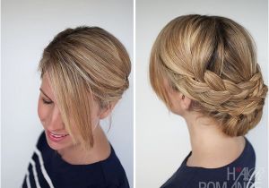 Easy Upstyle Hairstyles Hairstyle How to Easy Braided Updo Tutorial Hair Romance