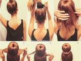 Easy Way to Do Hairstyles Easy top Bun