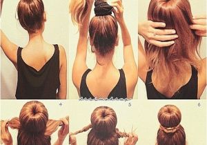 Easy Way to Do Hairstyles Easy top Bun