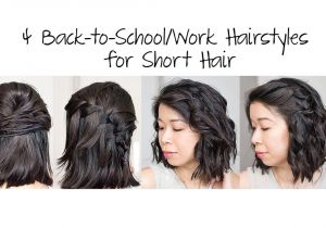 Easy Work Hairstyles for Short Hair 4 Easy 5 Min Back to School Work Hairstyles for Short Hair