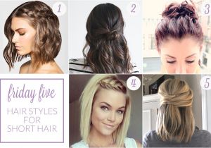 Easy Work Hairstyles for Short Hair Friday Five Hair Styles for Short Hair Work Wear Wander