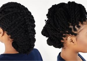 Elegant Hairstyles for Kinky Hair 3 Ways to Style Your Kinky Twist Hairstyles Tutorial 6 Of 7