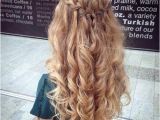 Elegant Hairstyles We Heart It Waterfall Braid Half Updo Curly Hair On We Heart It