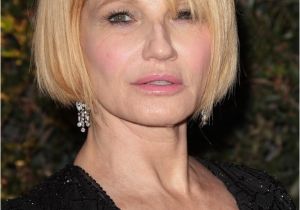 Ellen Barkin Bob Haircut Ellen Barkin S Well Cut Chin Length Bob with A Diagonal