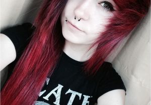 Emo Girl Hairstyles for Long Hair and Bangs Scene Hair Red Hair Scene Emo Emo Hair