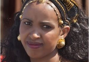 Ethnic Wedding Hairstyles Eritrean Lady at the Wedding Party