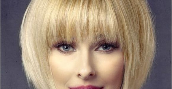 Everyday Hairstyles with Bangs Short Straight formal Bob Hairstyle with Layered Bangs Light Honey