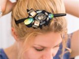 Everyday Hairstyles with Headbands Take An Everyday Headband and Slip A Jeweled Felt Piece Onto It