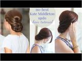 Everyday Hairstyles without Using Heat No Heat Kate Middleton Updo My Style Pinterest