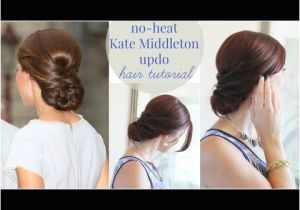 Everyday Hairstyles without Using Heat No Heat Kate Middleton Updo My Style Pinterest