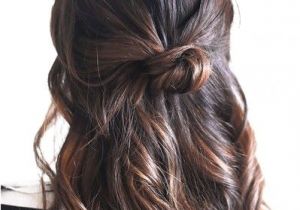 Everyday Tied Up Hairstyles Half Up Knot Hair Styles Pinterest