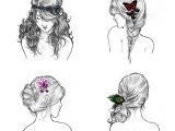 Fairy Hairstyles Drawing Hair ornaments Series Pleted with Ball Point Pen Pencil and