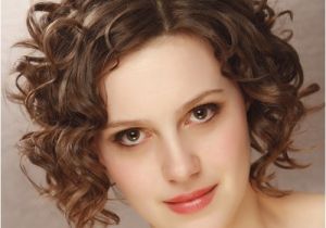 Fancy Hairstyles for Short Curly Hair Short Curly formal Hairstyle Brunette Hair Color