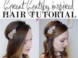 Flapper Girl Hairstyles Easy 1920 S Great Gatsby Hair Tutorial In 2018 1920s