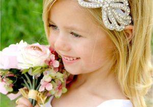 Flower Girl Hairstyles with Headband Flower Girl Headband Rhinestone Headband forehead Headband Gatsby