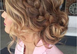 Formal French Braid Hairstyles French Braid Into A Messy Low Bun Prom Hair…