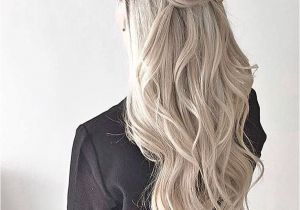 Formal Hairstyles Blonde Hair Thick Crown Braid Waves Half Up Half Down Style