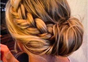 Formal Hairstyles Brisbane Braids Braided Side Bun Hairstyle for Women with Thi… Hair