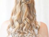 Formal Hairstyles Long Curly Hair Down Prom Hairstyles with Brids for Long Curly Hair Half Up Half Down In