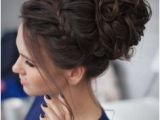Formal Hairstyles Messy Bun with Braid 545 Best Prom Hairstyles Messy Images