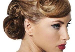 Formal Hairstyles Pulled to the Side Awesome Pin Curls I Like the Idea Of the Bangs Pulled Back and