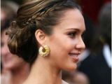 Formal Hairstyles Pulled to the Side Jessica Alba S French Braid Pulled Back Hair Styles