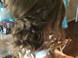 Formal Hairstyles with Braids and Curls Loose Curls Updo Hairstyle Braided Hair