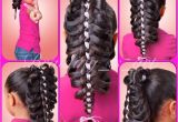 Four Braid Hairstyle A Beautiful and Unique Four Strand Ribbon Caged Braid