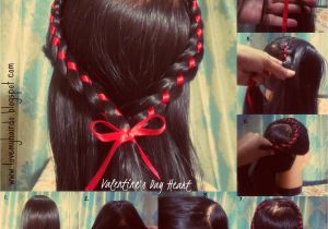Four Braid Hairstyle Valentine S Day Special Hairstyles Heart Braid Four Strand Braid