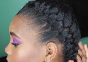 French Braid Hairstyles for Natural Hair How to French Braid Tutorial On Natural Hair