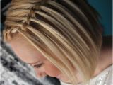 French Braid Hairstyles for Short Hair Waterfall Braid with Short Hair French Braided Hairstyles