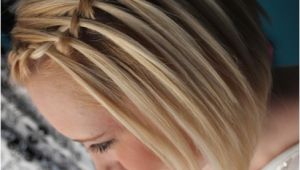 French Braid Hairstyles for Short Hair Waterfall Braid with Short Hair French Braided Hairstyles