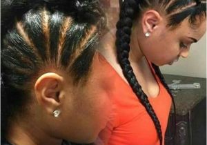French Braid with Weave Hairstyles Two Braids Hairstyles