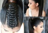 Gator Braid Hairstyle Ponytail Knotted Braid