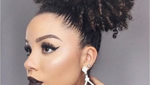 Gel Hairstyles for Black Women Short High Afro Ponytail Clip In Afro Kinky Curly Hair Drawstring