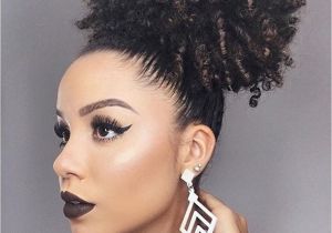 Gel Hairstyles for Black Women Short High Afro Ponytail Clip In Afro Kinky Curly Hair Drawstring
