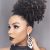 Gel Hairstyles for Black Women Short High Afro Ponytail Clip In Afro Kinky Curly Hair Drawstring