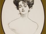 Gibson Girl Hairstyle Charles Dana Gibson American 1867 1944 Gibson Girl