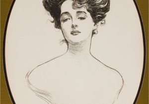 Gibson Girl Hairstyle Charles Dana Gibson American 1867 1944 Gibson Girl