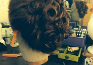 Gibson Girl Hairstyle Curly Gibson Girl Updo theatre Stage Makeup and Hair