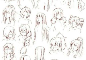 Girl Hairstyles Manga Basics Female Hairstyles Text How to Draw Manga Anime … Art