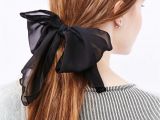 Girls Bow Hairstyle Drapey Chiffon Hair Bow Girls Hair Clips & Barettes