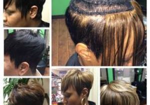 Glued In Weave Hairstyles 113 Best Short Weave Styles Images