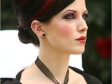 Gothic Wedding Hairstyles Gothic Wedding Red and Black Hair Weddbook