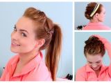 Gym Hairstyles for Short Hair 3 Workout Ready Hairstyles Diy Headband